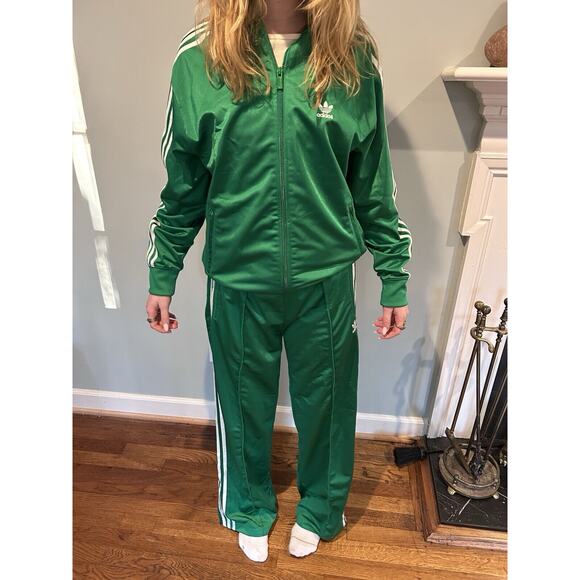 adidas tricolor green firebird originals jacket Small - Picture 2 of 4